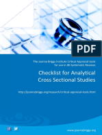 JBI Critical Appraisal-Checklist for Analytical Cross Sectional Studies2017 0