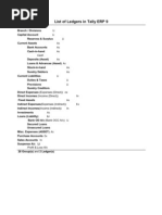 Download List of Ledgers in Tally ERP 9 by jssherule SN58362887 doc pdf