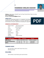 Muhammad Arslan Asghar: Objective