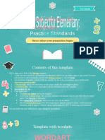 Math Subject For Elementary - 3rd Grade - Practice Standards by Slidesgo
