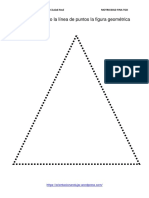 Dibuja Siguiendo La Linea de Puntos y Colorea Formas Geometricas