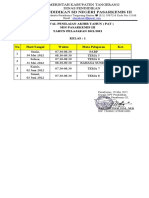 JADWAL PAT SDN PASARKEMIS