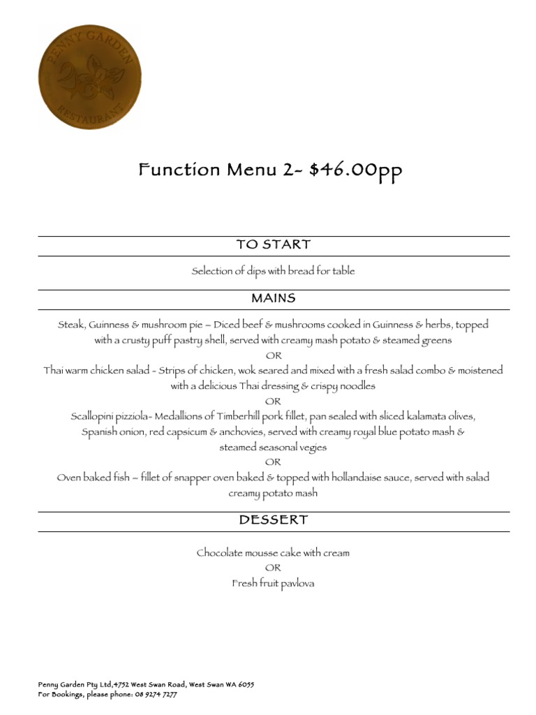 Function Menu Option 2 | PDF