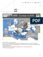 Europa No 830 D.C. - Europe in 830 A.D - Galiza Histórica