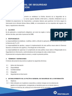 Política General de Seguridad de La Información.