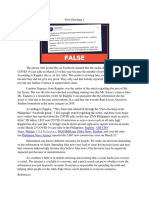 Fake News and Misinformation - Roldan