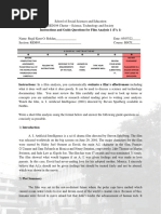 Instructions and Guide Questions For Film Analysis 1 (FA 1)