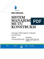 Modul 3 Konsep TQM Dalam Industri Konstruksi