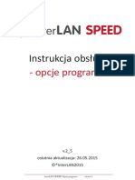 interLAN SPEED Opcje Programu