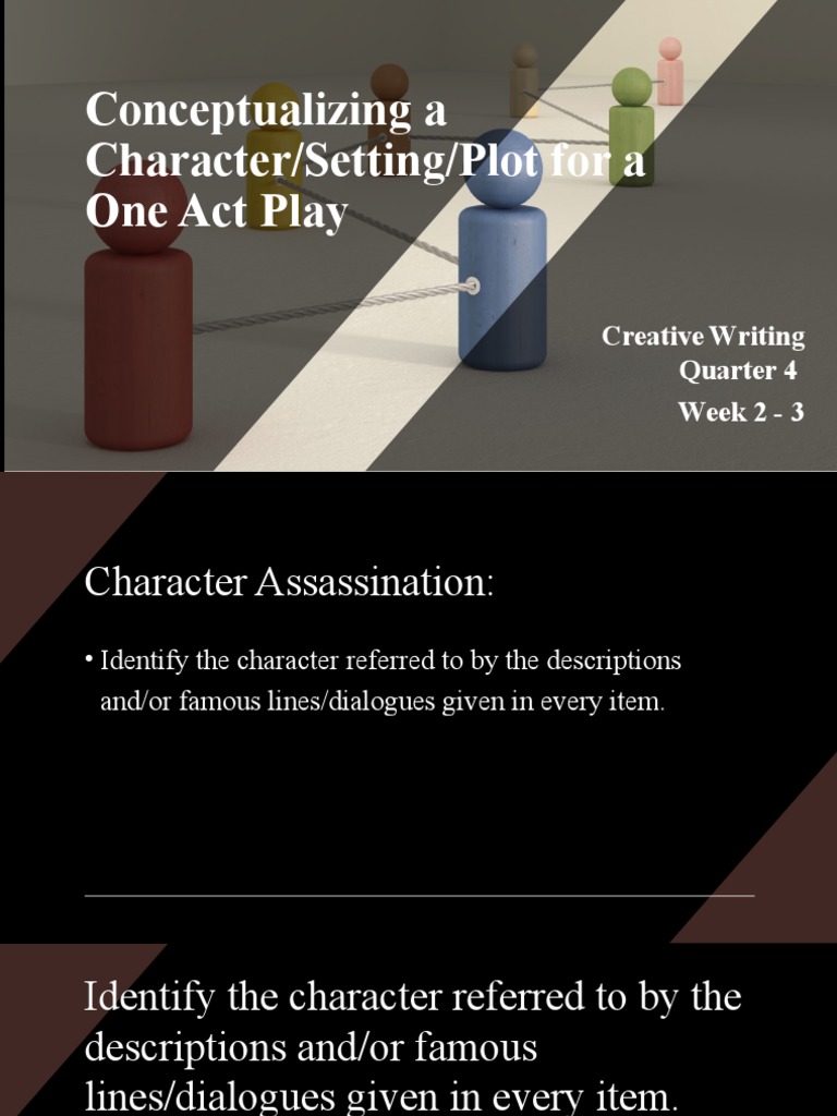 One-Act Play Character and Setting Guide | PDF | Writers | Motivation