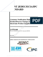 J-STD-046 Notification For Product Changes