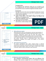 Manage Team - Input: 1. Project Management Plan