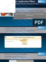 Filing IA /MA On Complaints Filed Online: E-Filing of Complaints at Consumer Commissions of India