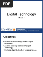 Module 5 Digital Technology and Social Change Complete