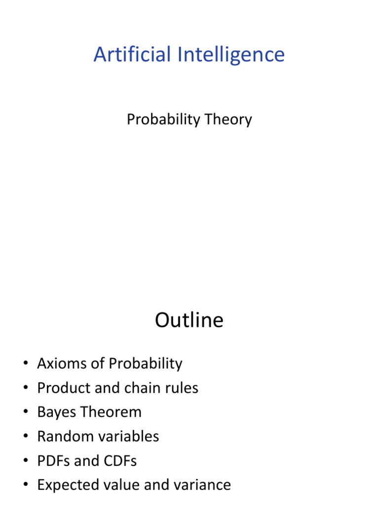 Probability Theory AI | PDF | Probability Theory | Epistemology Of Science