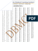 Cumulative Test 2: Answer Key