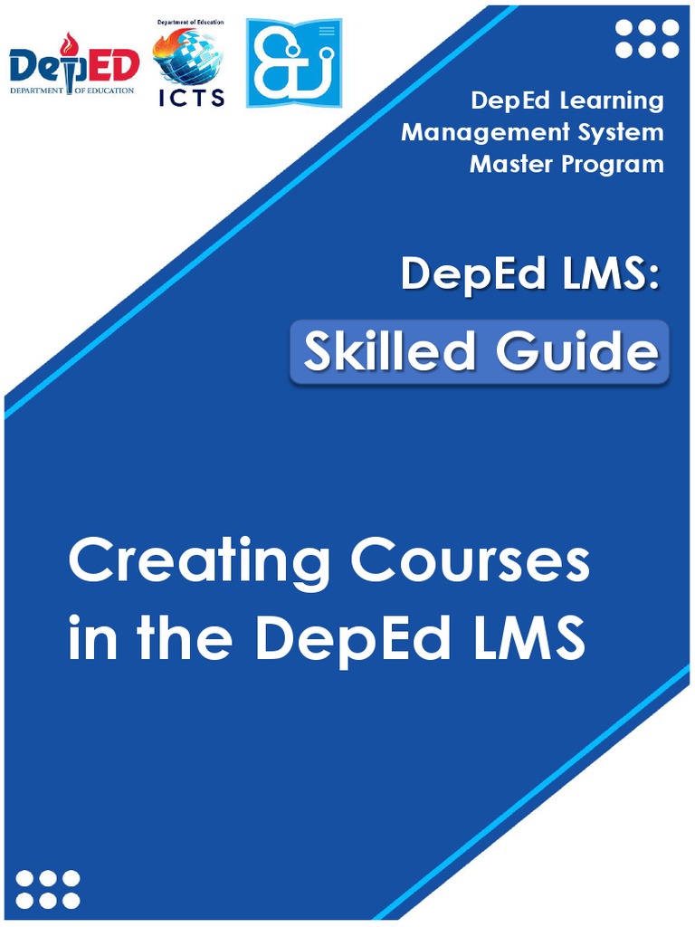 Course-Creation-DepEd LMS-A Skilled Guide | PDF | Creative Commons ...