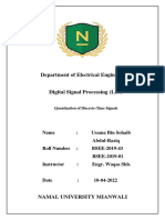 Department of Electrical Engineering: Digital Signal Processing (Lab)