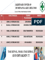 Jadwal Vaksinasi Februari Fixx