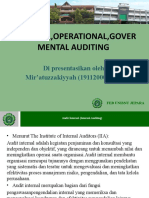 Audit Internal, Operasional, dan Pemerintah
