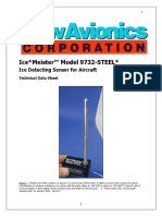 Ice Meister™ Model 9732-STEEL : Ice Detecting Sensor For Aircraft