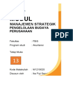 Modul Pertemuan 13 - Pengelolaan Budaya Perusahaan