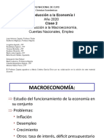 Clase 2 - IE1 2020 - Intro A La Macroeconomía - Cuentas Nacionales - Empleo