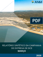 Relatório sobre recepção de Declarações de Condição de Estabilidade de barragens de mineração referente à campanha de março de 2020