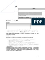 Questionário  Aula 01 ED 6º S Segurança do Trabalho