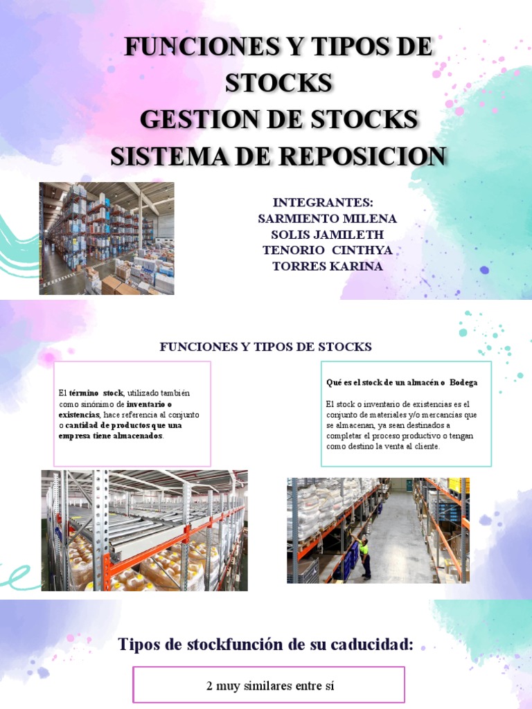 Tipos de Stocks PDF Inventario Almacén