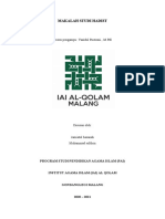 Makalah Studi Hadist: Dosen Pengampu: Yazidul Bustomi, M.PDL