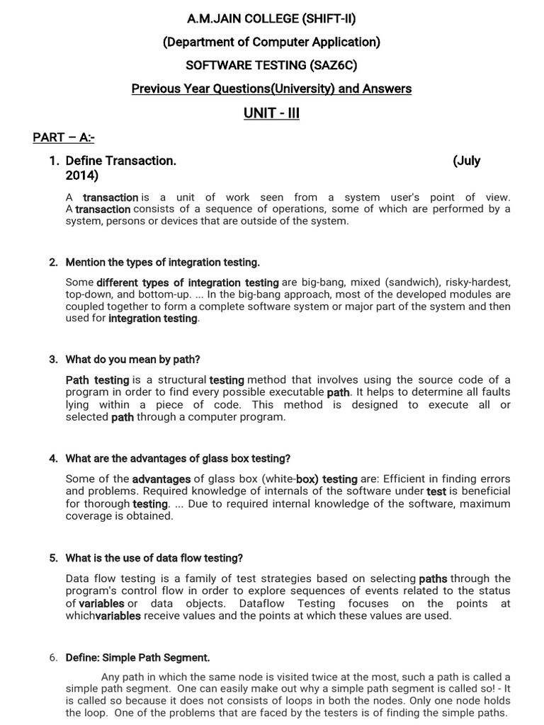 Software Testing Exam Prep | PDF
