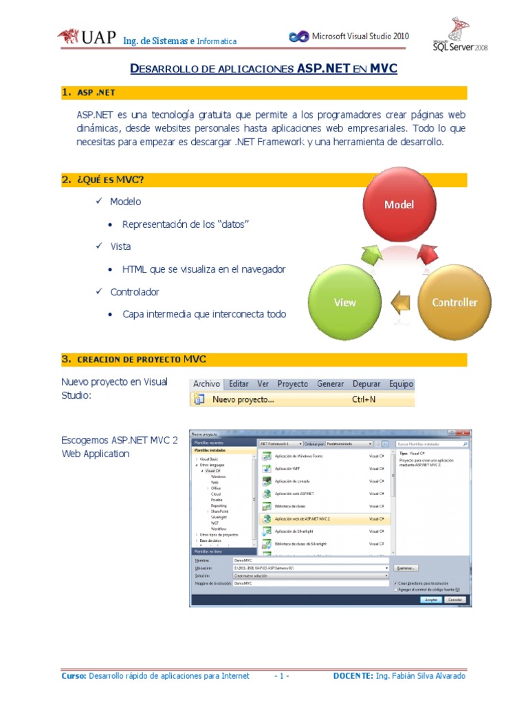 Introducción a ASP.NET MVC | PDF | Red mundial | Internet y web