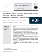 Procalcitonina y proteína C reactiva en el diagnóstico de neumonías bacterianas en pacientes de urgencias