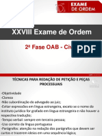 Técnicas para redação de petição e peças processuais