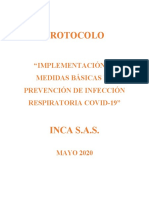 1.protocolo Bioseguridad Covid-19 Inca Sas