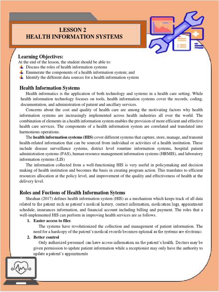 Components of Health Information Systems | PDF | Health Informatics ...