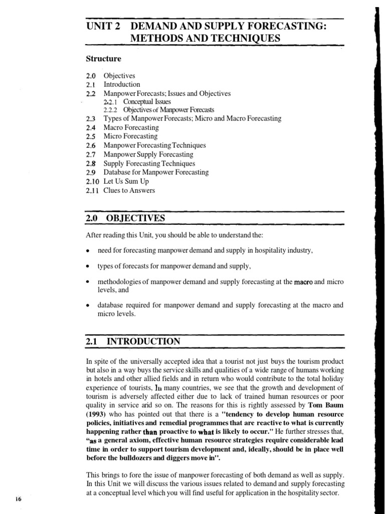 Manpower Demand and Supply Forecasting | PDF | Workload | Forecasting