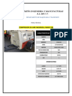 Ficha Tecnica Compresor de Aire Ingersoll Rand 250