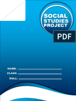 School Project Cover Page 1