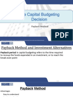 Session 14.2 Capital Budgeting