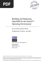 Building and Deploying Openssh For The Solaris™ Operating Environment