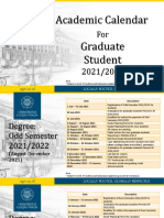 Academic Calendar 2021.2022 Graduate Students