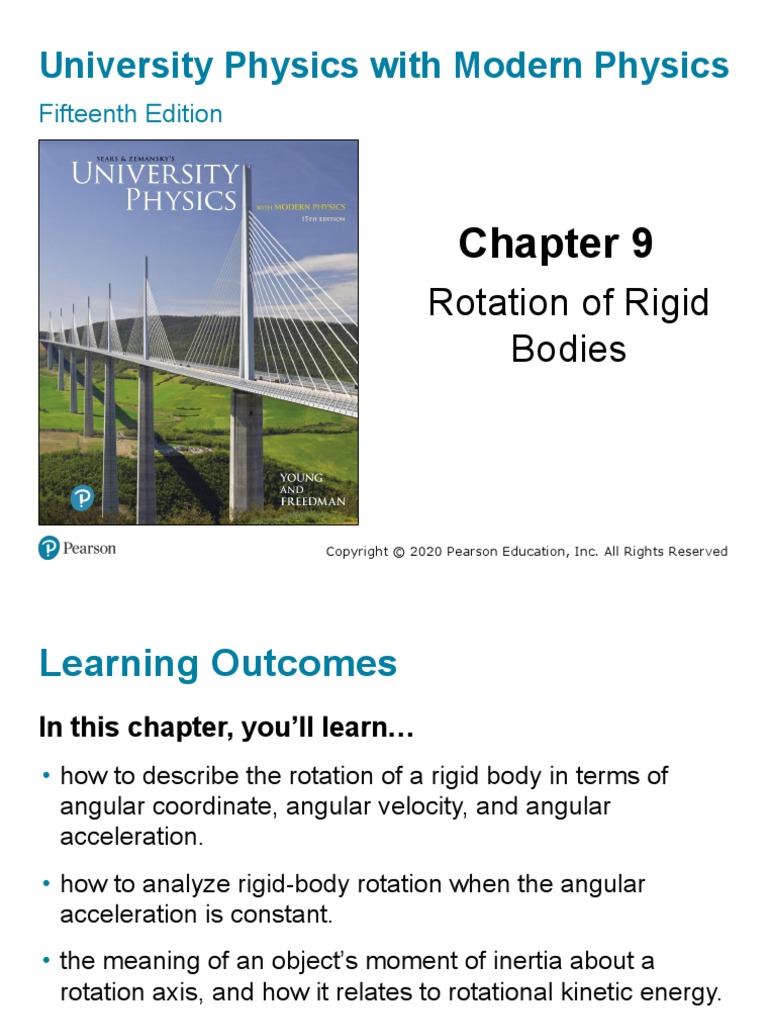 University Physics With Modern Physics: Rotation of Rigid Bodies | PDF ...