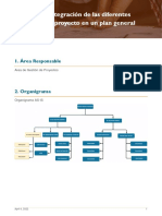 Plan integración áreas proyecto plan general