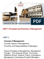 Unit 1 - Principals and Practices of Management