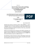 MERC Order on MSETCL Petition for Determination of Multi-Year Tariff for Intra-State Transmission System for 4th Control Period