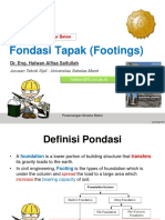 Desain Pondasi Tapak