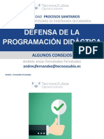 Consejos Defensa Oral PD