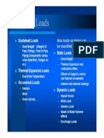 Types of Loads Types of Loads: Sustained Loads Static Loads